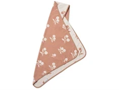 Liewood peach/sea shell garnindfarvet hooded babyhåndklæde Alba